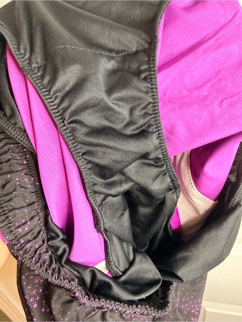 Nike Dry Fit Women's Black & Pink Running Shorts Size Medium GUC - Picture 6 of 6